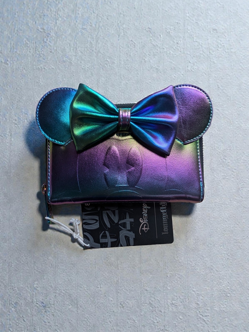 Loungefly Disney Minnie Mouse Oil Slick Wallet NWT